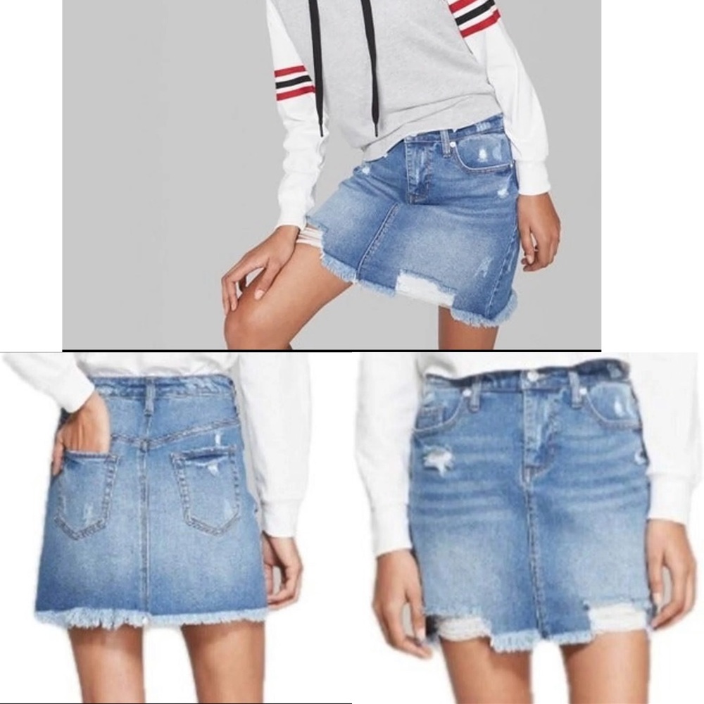 NWOT Wild fable high waisted jean skirt